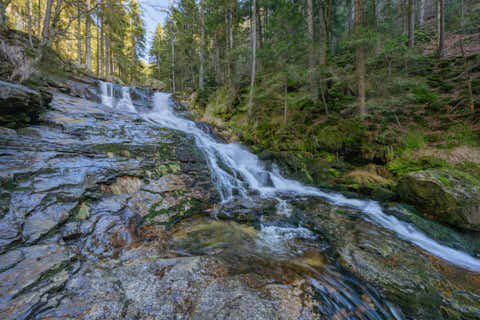 Gemeinde Bodenmais Landkreis Regen Rieslochfälle (Dirschl Johann) Deutschland REG